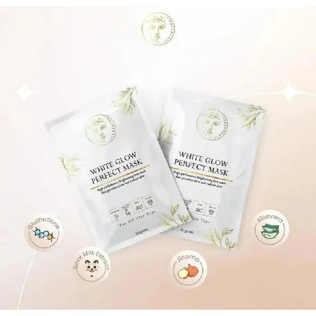 [FREE SPATULA MASKER] SKINFLAIR WHITE GLOW PERFECT MASK MASKER WAJAH UNTUK MENCERAHKAN