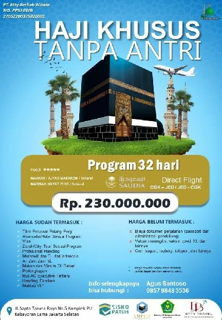 Daftar Haji Tanpa Antri