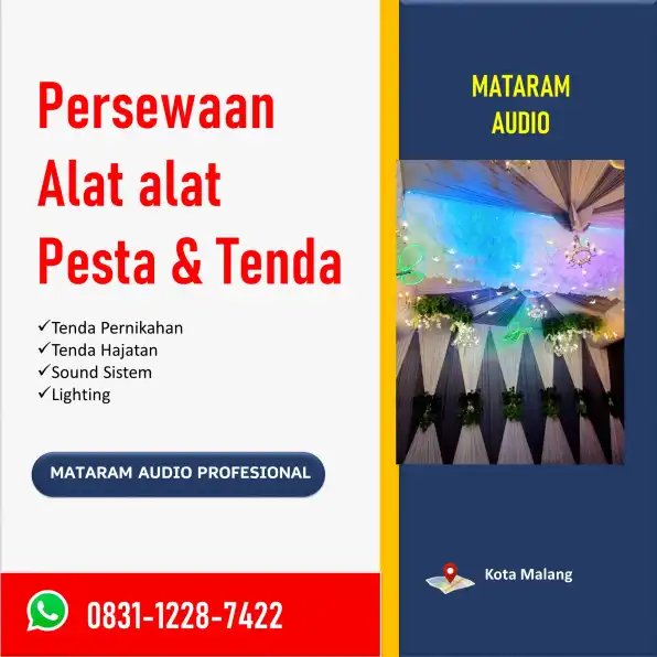 WA: 0831-1228-7422,  persewaan tenda dan sound system murah