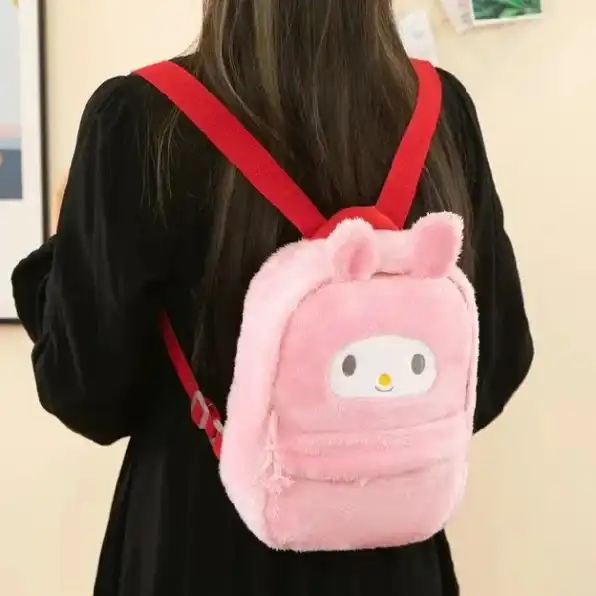 Tas Anak Lucu Sanrio Kuromi, Melody, Cinamonroll, Pompompurin, Tas Ransel Sekolah Anak Perempuan Aes