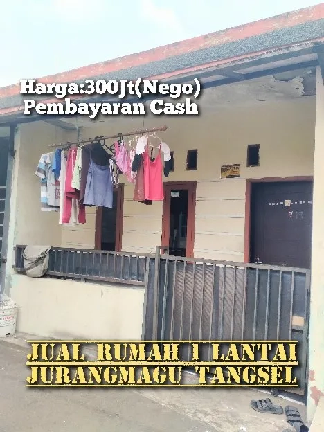 Jual Cepat Rumah Second 1 Lantai