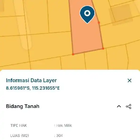 Dijual 3,04 are, Jl. Gustiwa Cekomaria Peguyangan Kangin Denpasar