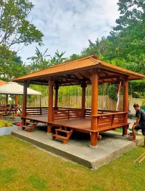 custem gazebo dan atap sirap