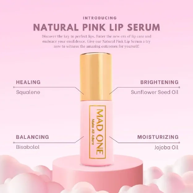 Lip Serum Bibir Pink - Perawatan Bibir - Pencerah Bibir