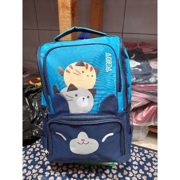 Bisa COD - Tas Ransel Sekolah Aora Cat Two