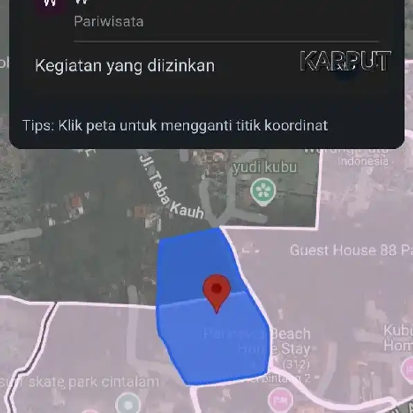 Dijual 1,525 Ha. Jl. Teba Kauh Alas Arum Pantai Pandawa Kutuh Kuta Selatan