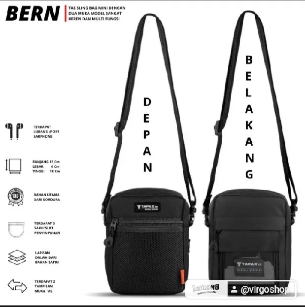 Tas Selempang Pria Tapaxco Bern New WaterProof