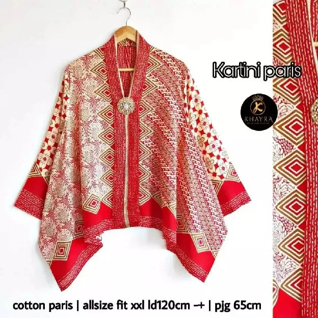 Blus Kartini Paris Batik Solo Terbaru Batwing Paris Ori