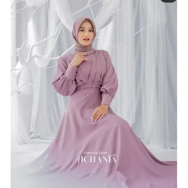 Achanta dress - dress muslimah - dress kondangan - dress mewah