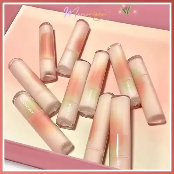 KEKEMOOD Watery Glow Lipstick Lip Jelly Keke Mood Lip Balm Water Light Solid Lipstick Mirror Moistur