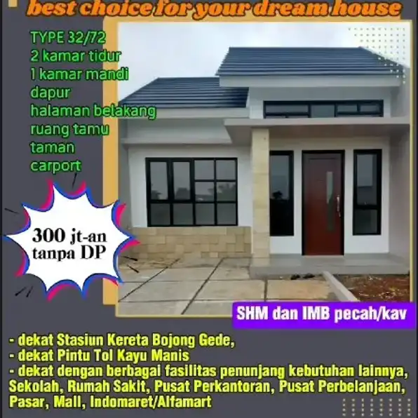 Perumahan GEMILANG RESIDENCE Bojong Gede Bogor 