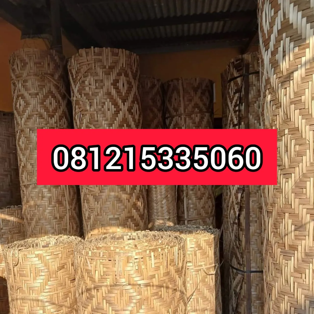 Jual Plafon Anyaman Bambu Bantul 081215335060