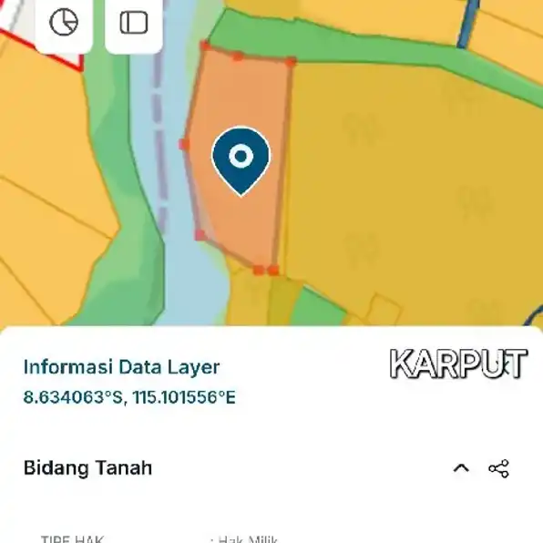 Dijual 1,3485 Ha. Jl. Umalalang Cemagi Pantai Mengening Pantai Nyanyi Mengwi Badung