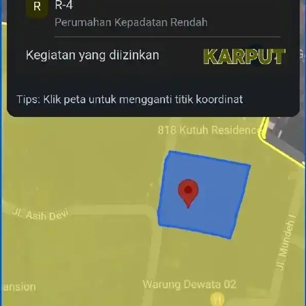 Dijual 31,69 are, Jl. Asih Devi Mundeh GOA GONG Kutuh Kuta Selatan