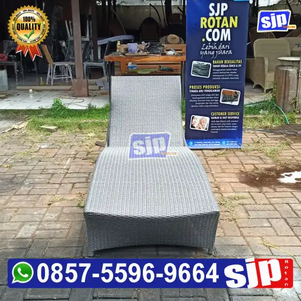 sunbed rotan sintetis model lamborgini