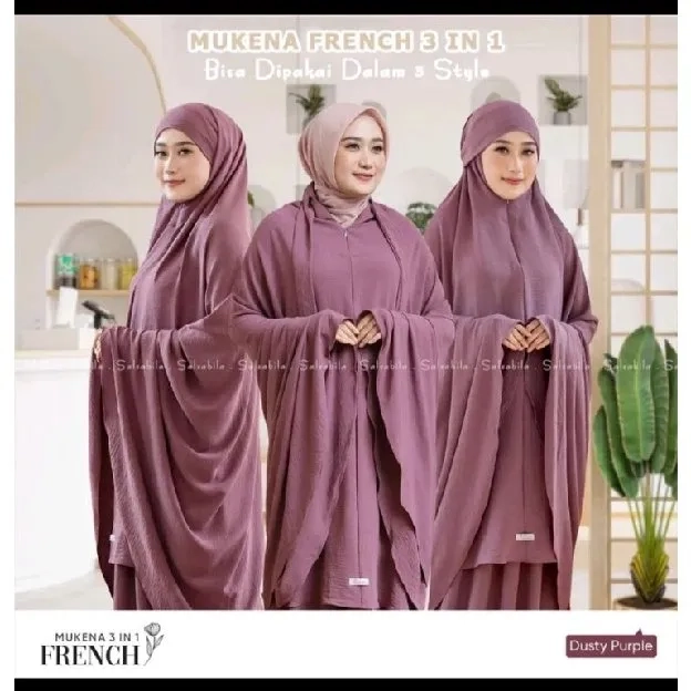 NEW/MUKENA LEST//MUKENA 3IN 1 BAHAN CRINGKLE AIR FLOW PREMIUM