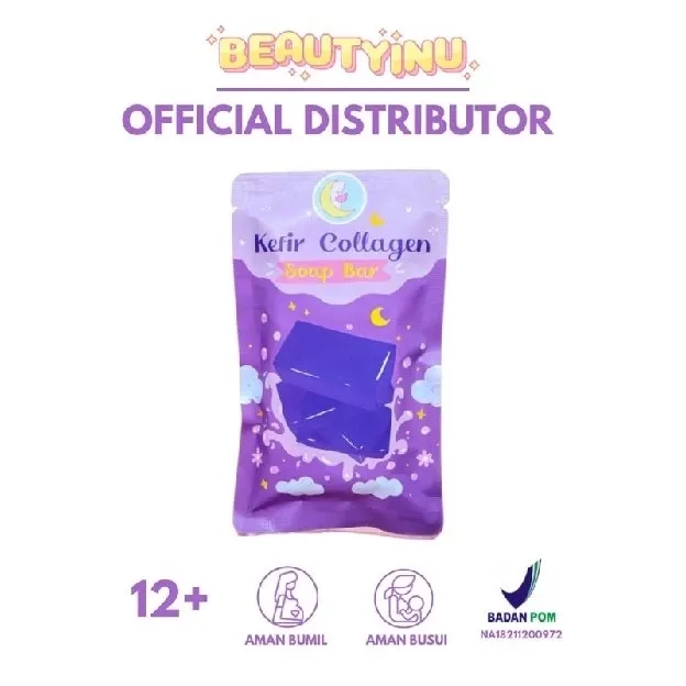 KEFIR COLLAGEN SOAP BAR - BRIGHTENING BOOSTER GOLD POWDER - PEMUTIH BADAN BPOM ORIGINAL