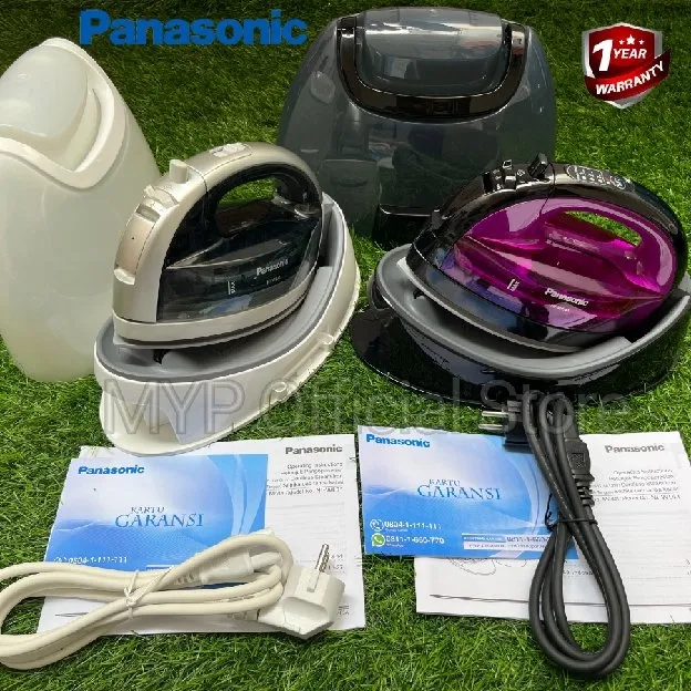 Setrika Uap Panasonic Tanpa Kabel NI-WL41 VSR dan New Produk NI-WL31 900 Watt Cordless Steam Iron