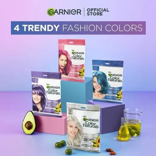 Garnier Color Natural Express Cream, Ultra Color & Men Color Shampoo Collection - Semir Rambut - Pew