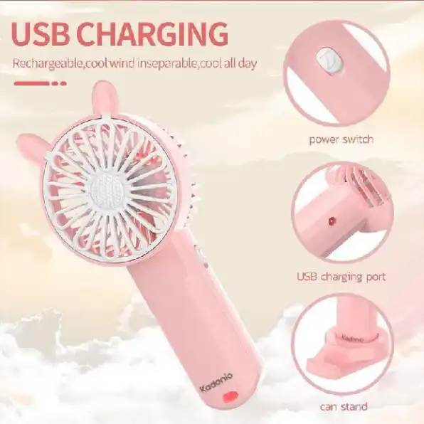 kipas angin multifungsi karakter fast charger stand fan mini usb kipas angin karakter fast charger s