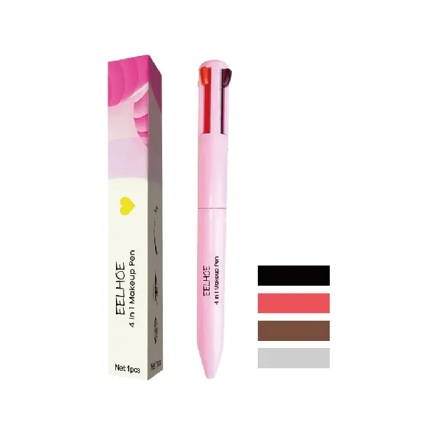 4-in-1 Makeup Pen Touch Up Pen Makeup Eyebrow Pencil Eyeliner Brow Liner Lip Liner & Highlighter Tah