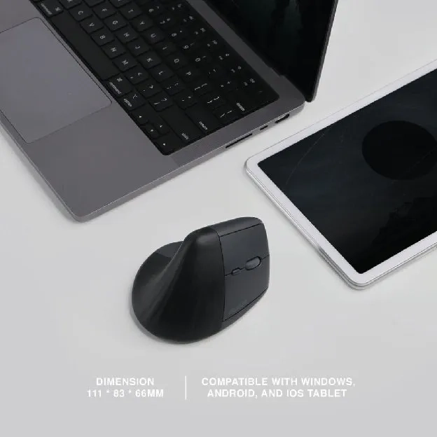 Vertical Mouse Wireless Dual Mode Connection Clif