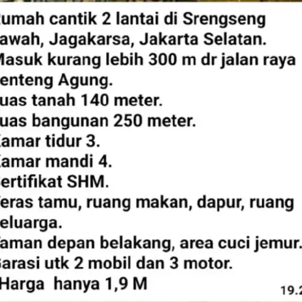 Rumah Mewah Strategis Di Jual BU Asli 