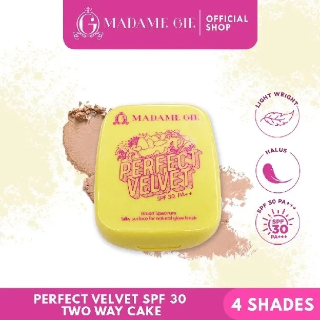 Madame Gie Perfect Velvet SPF 30PA++ Two Way Cake - MakeUp Bedak Padat