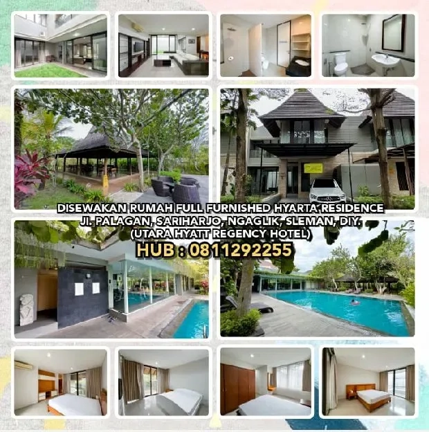 DISEWAKAN RUMAH FULL FURNISHED HYARTA RESIDENCE JI. PALAGAN, SARIHARJO, NGAGLIK, SLEMAN, DIY