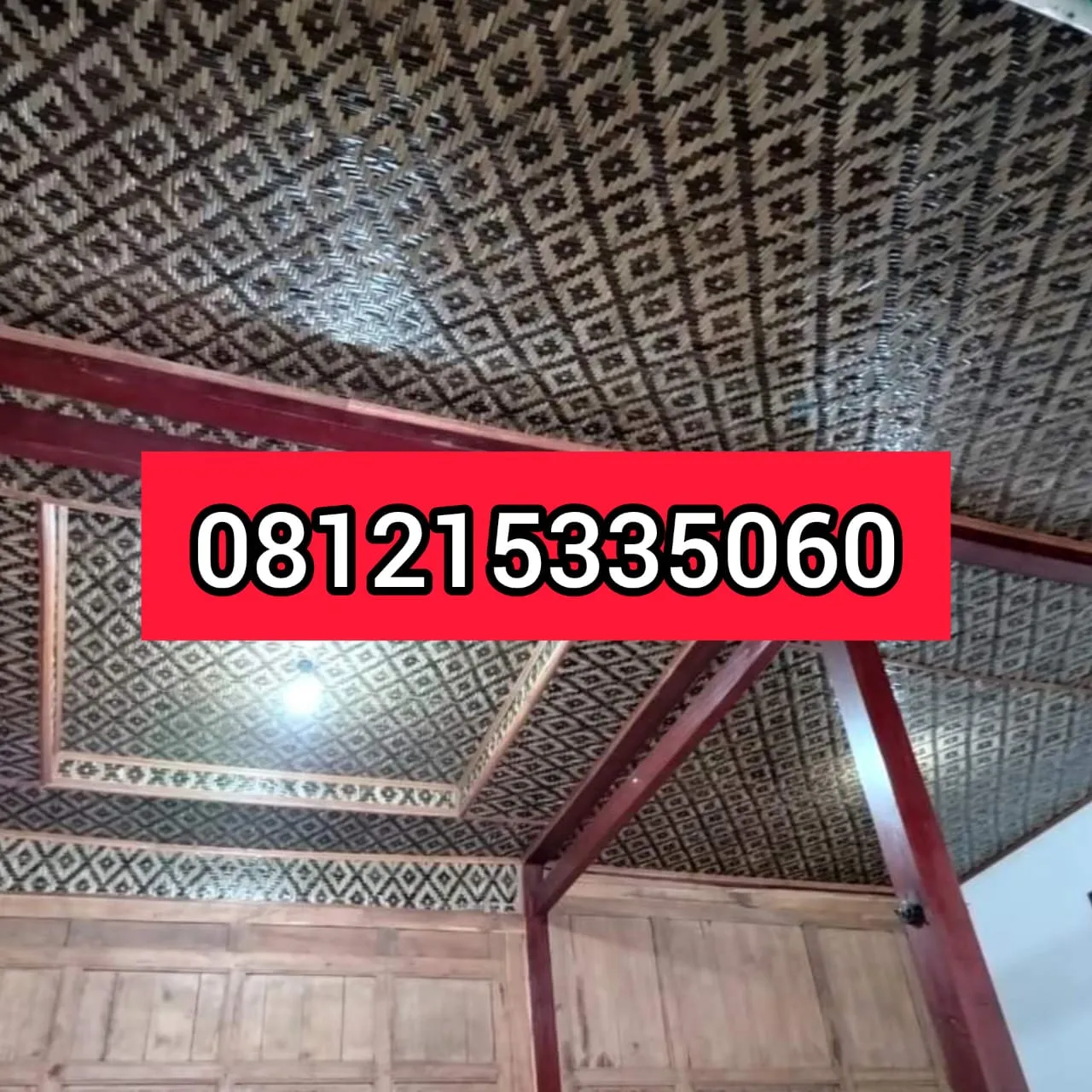 Jual Plafon Anyaman Bambu Jembrana 081215335060