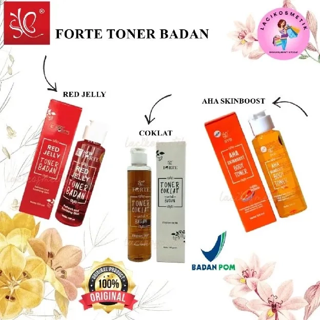 TONER BADAN BY SYB FORTE / TONER BADAN ORIGINAL BPOM COKLAT RED JELLY