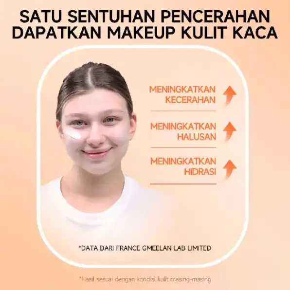 GMEELAN Krim Pemutih Wajah Moisturizer 30g Niacinamide Gluta Whitening Lazy Cream Pelembab Wajah