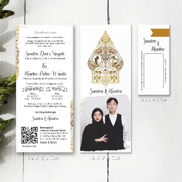 Undangan Pernikahan Hangtag Aesthethic - Undangan Pernikahan Mewah - Undangan Nikah Custom