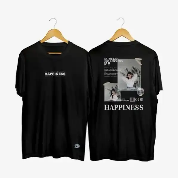 Kaos Custom Foto Aesthetic Murah / Kaos Sablon Satuan / Kaos Sablon Digital DTF Premium