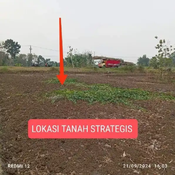 TANAH 540M2 DI TEPI JALAN DPU GULI GEMANTAR MONDOKAN SRAGEN 