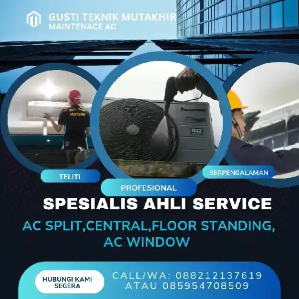 Jasa Service AC Resmi Terdaftar di pemerintah Siap datang ke lokasi dan kerjasma dengan Perusahaan 