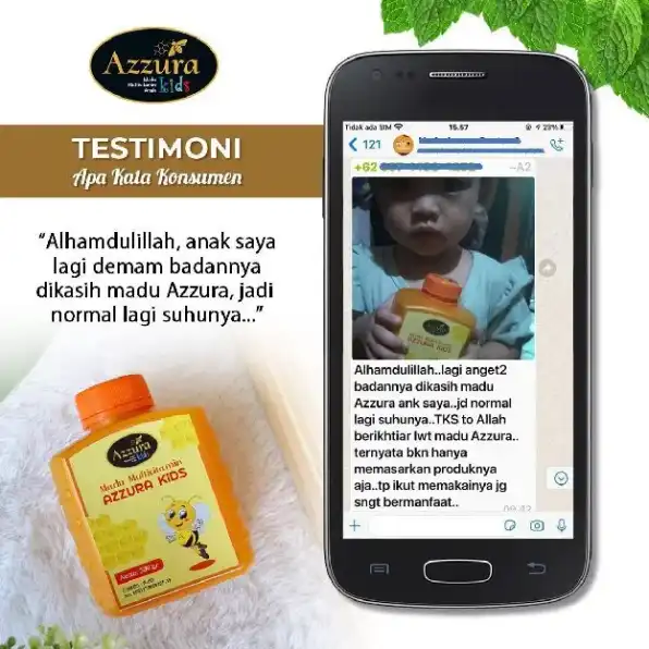 Madu Azzura Kid adalah Madu Yang Baik Buat Anak