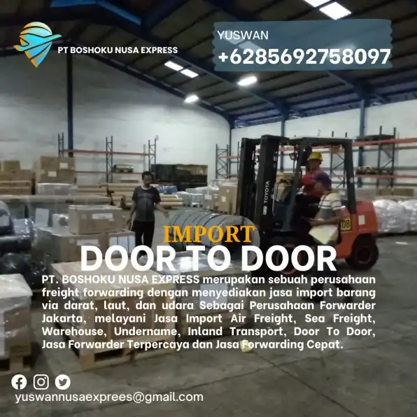 JASA IMPORT BARANG SPAREPART DOOR TO DOOR TO INDONESIA