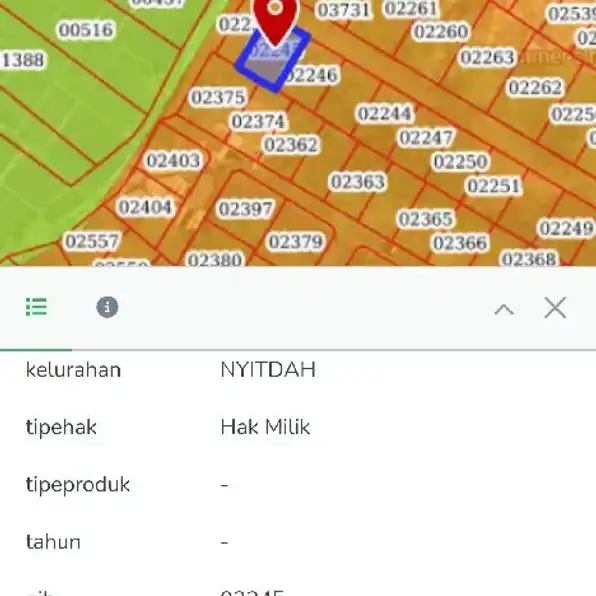 Dijual 1 are, Jl. Bima Perum Puri Ayodya Residence Nyitdah Kediri Tabanan