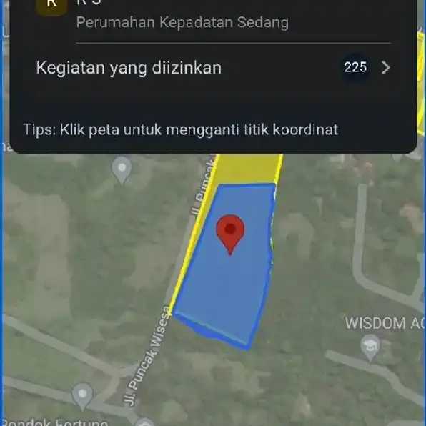 Dijual 1,115 Ha. Jl. Puncak Wisesa Labuansait Pecatu Kura Selatan