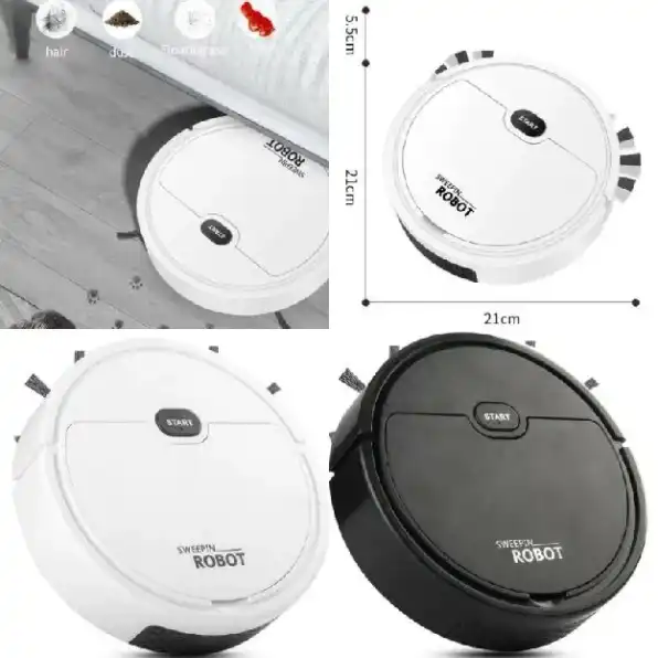 SMART SWEEPING ROBOT MINI 3 IN 1 SAPU PENYEDOT DEBU PEL PEMBERSIH DEBU LANTAI  ROBOT VACUUM KILLER