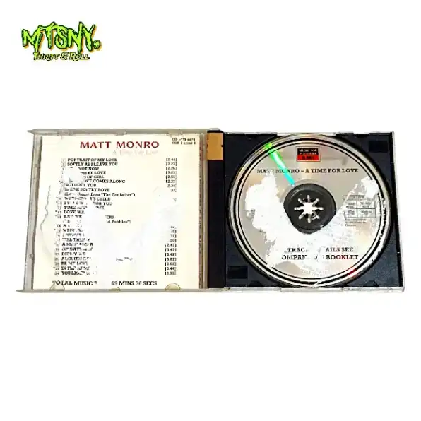 Kaset CD Musik Matt Monro A Time For Love