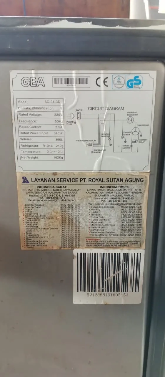 Under Counter Chiller GEA SC-04-3D