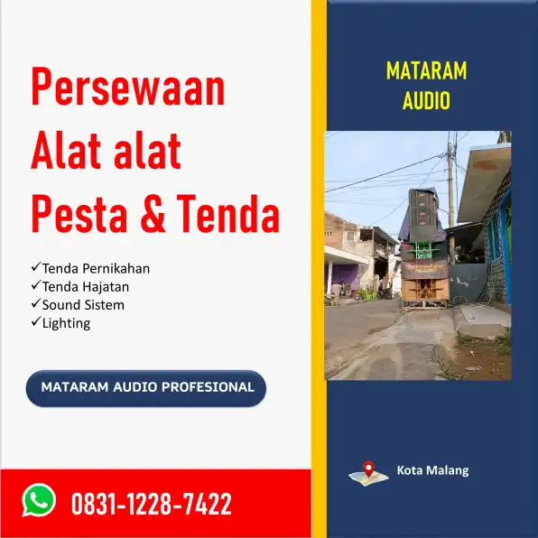 WA: 0831-1228-7422, Perlengkapan Pesta Outdoor Terbaik di Malang