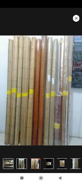 tiray bambu kerey sawit outdor ukuran 2mx2m plus TALI PENGGULUNG