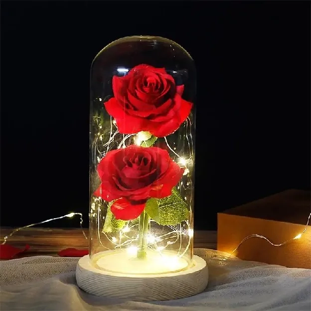 Lampu LED Bunga Mawar Dekorasi Rumah Kamar ruang Tamu Beauty and The Beast Rose