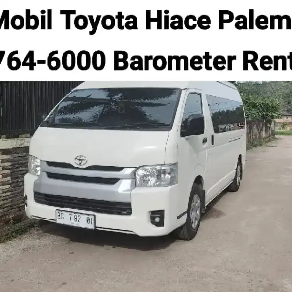 Sewa Mobil Hiace Palembang 00813-6764-6000 Plus Drumer Barometer Rental