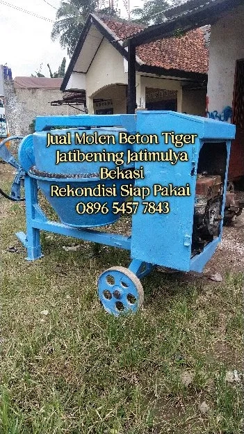 Jual Molen Beton Tiger Jatibening Jatimulya Bekasi Sudah Rekondisi Siap Pakai 