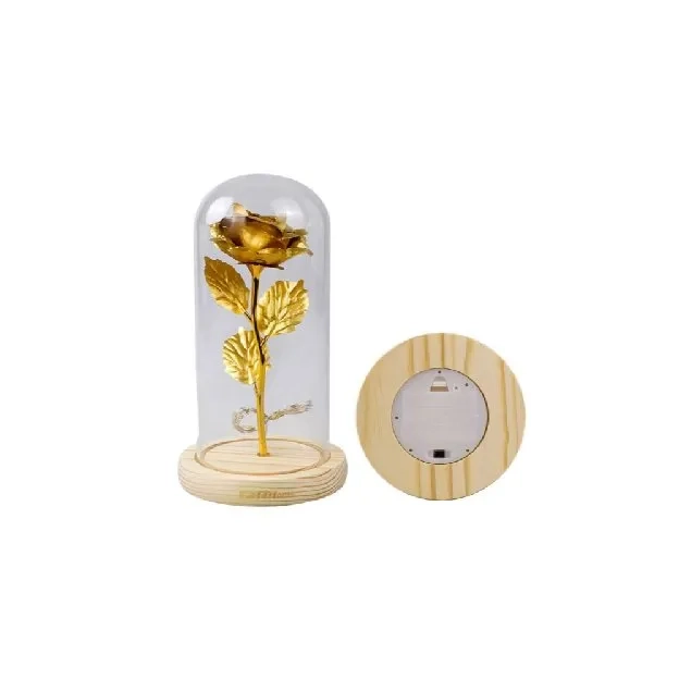 Bunga Mawar Lampu LED Dekorasi Beauty and The Beast Rose