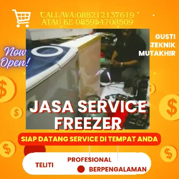 Service Freezer dan chiller Amanah dan teliti Jakarta, Bekasi,Bogor, Depok Tangerang